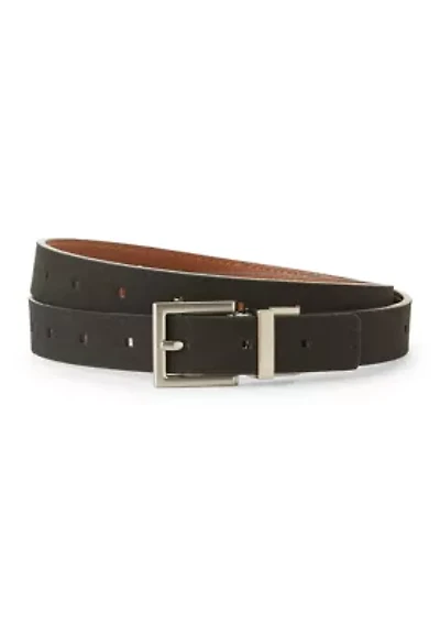 Reversible Pebble Faux Suede Belt