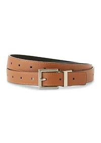 Reversible Pebble Faux Suede Belt