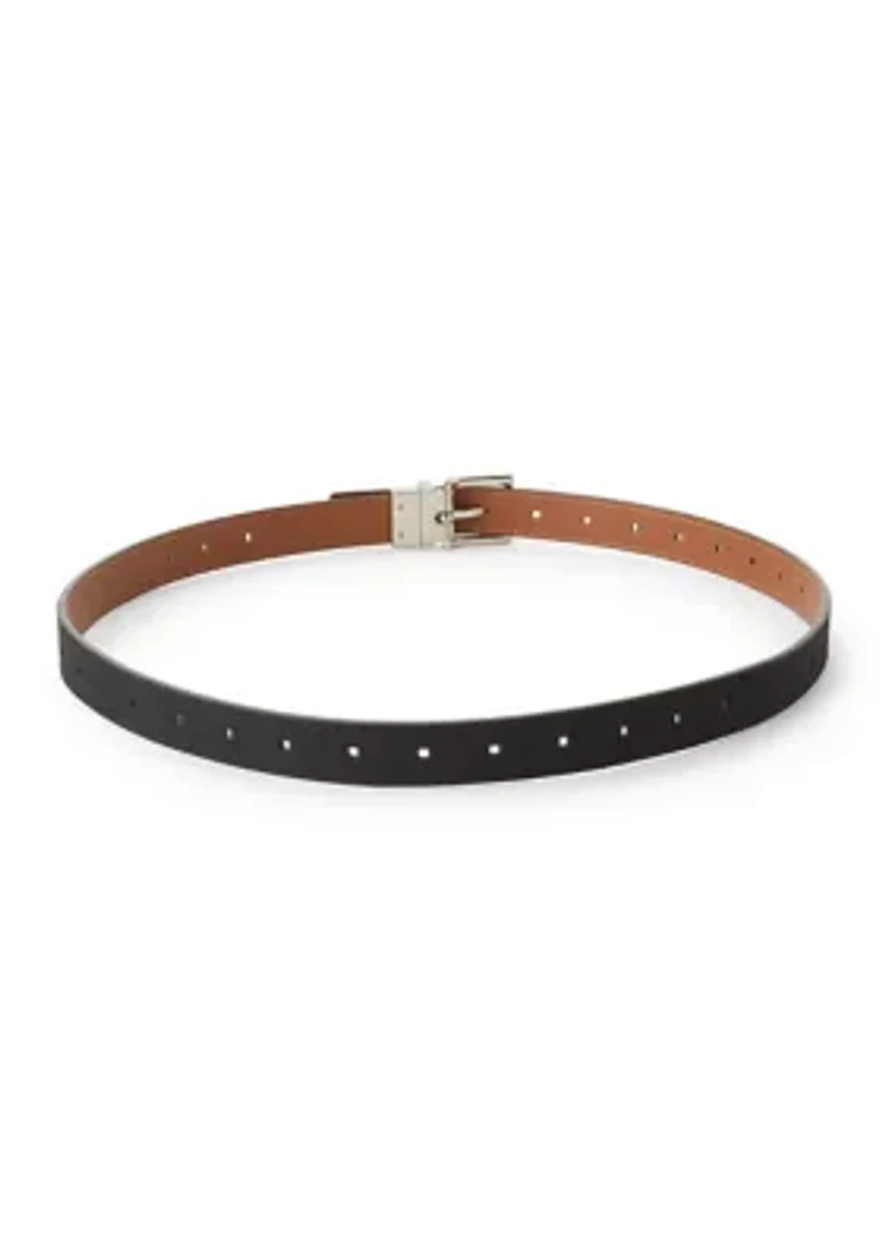 Reversible Pebble Faux Suede Belt