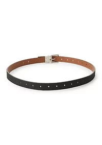 Reversible Pebble Faux Suede Belt