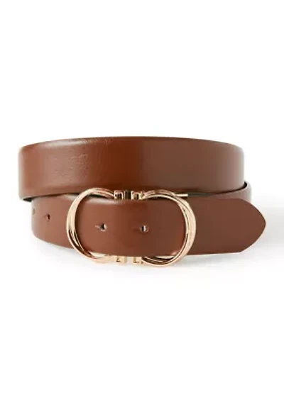 Reversible Twisted Double Loop Belt