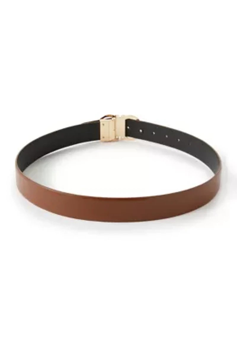 Reversible Twisted Double Loop Belt