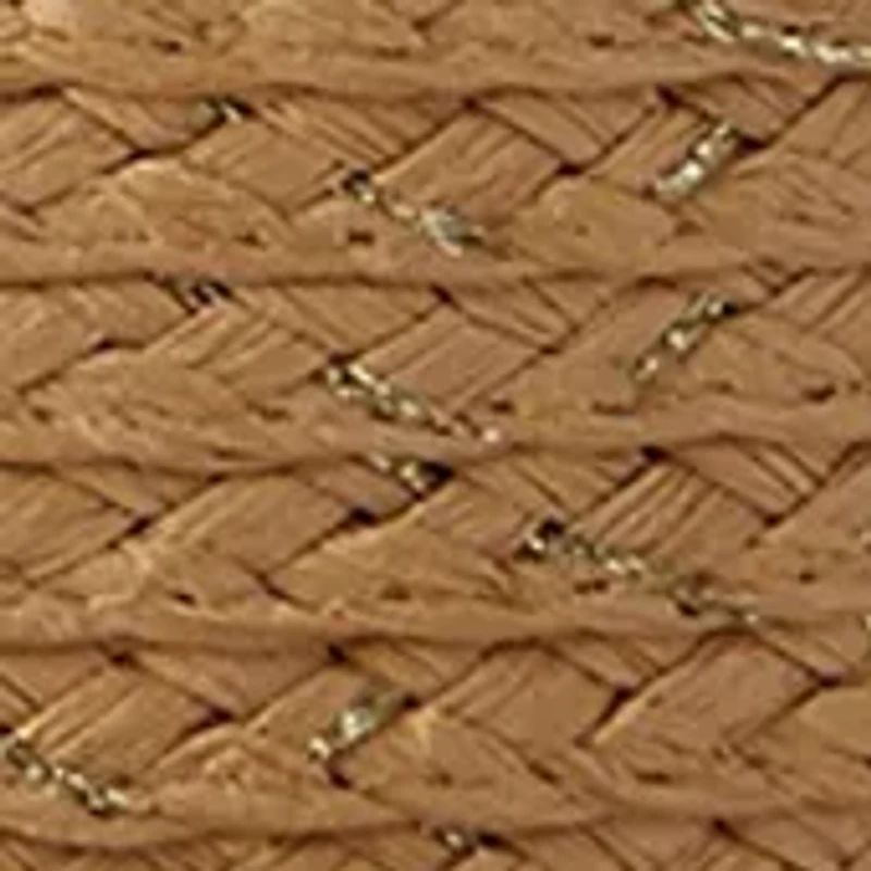 Lurex Downbrim Hat with Tie Accent