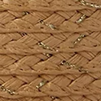 Lurex Downbrim Hat with Tie Accent