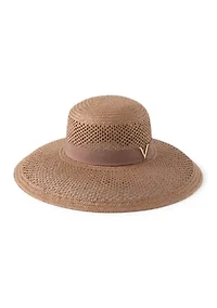 Open Straw Downbrim Hat