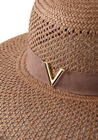 Open Straw Downbrim Hat