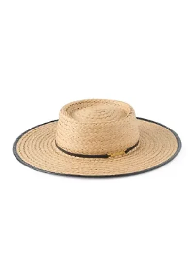 Gondolier Hat with Vegan Leather Band