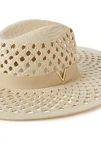 Oversized Open Weave Panama Hat