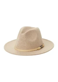 Heathered Felt Horsebit Hat 