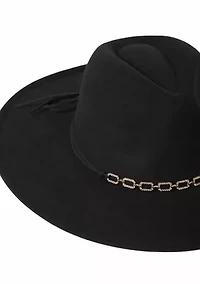  Panama Hat with Rhinestone Belt