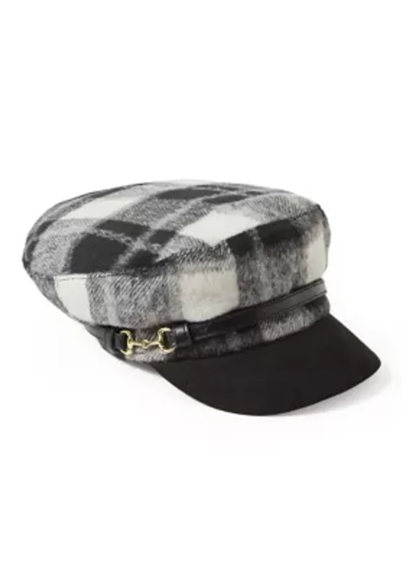 Plaid Horsebit Conductor Cap