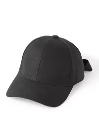 Linen Tie Back Baseball Hat