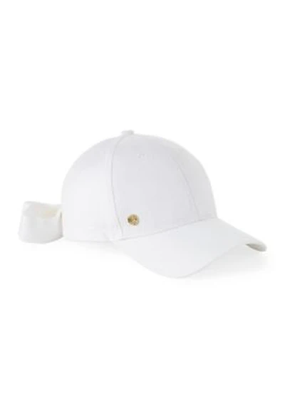 Linen Tie Back Baseball Hat