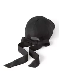 Linen Tie Back Baseball Hat