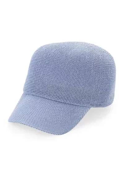 Paper Packable Baseball Cap with Metallic Closure