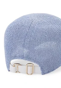 Paper Packable Baseball Cap with Metallic Closure