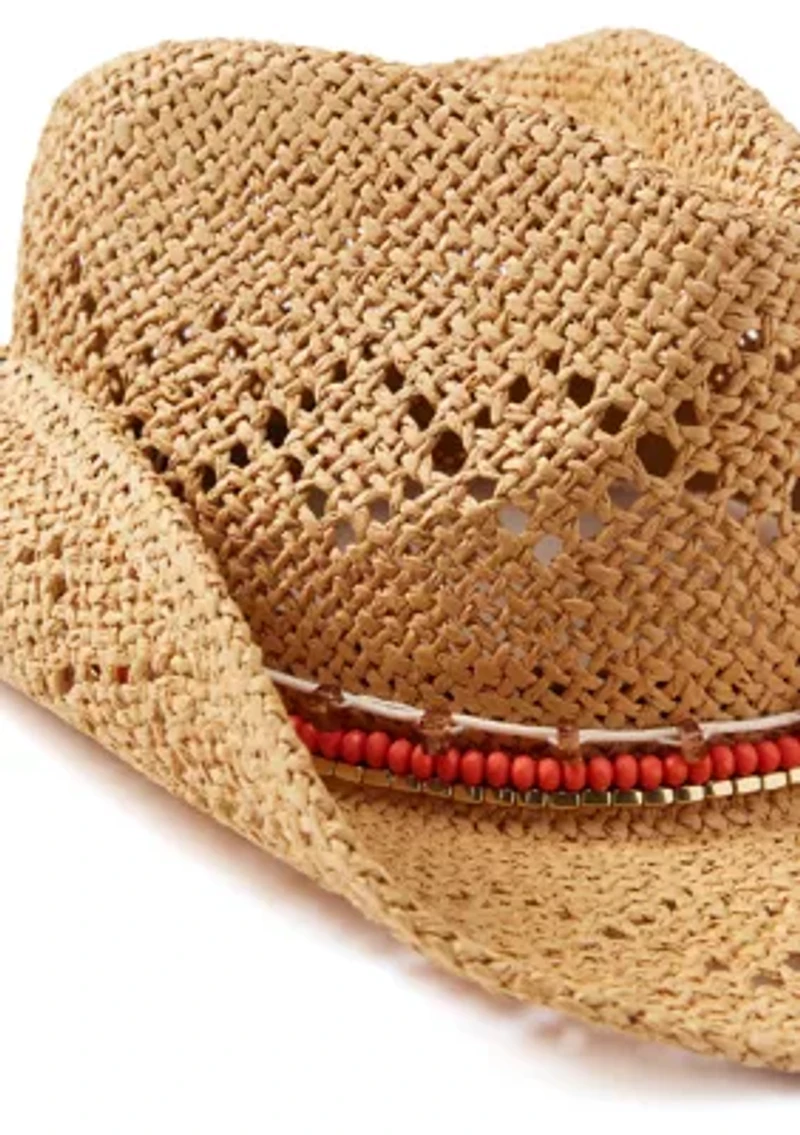 Bead Trim Cowboy Hat
