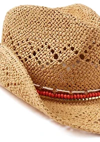 Bead Trim Cowboy Hat