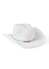 Bead Trim Cowboy Hat