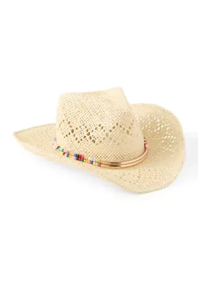 Bead Trim Cowboy Hat