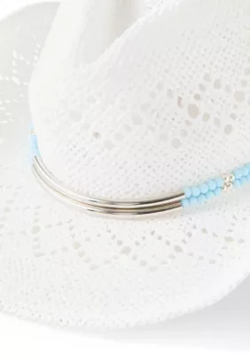 Bead Trim Cowboy Hat