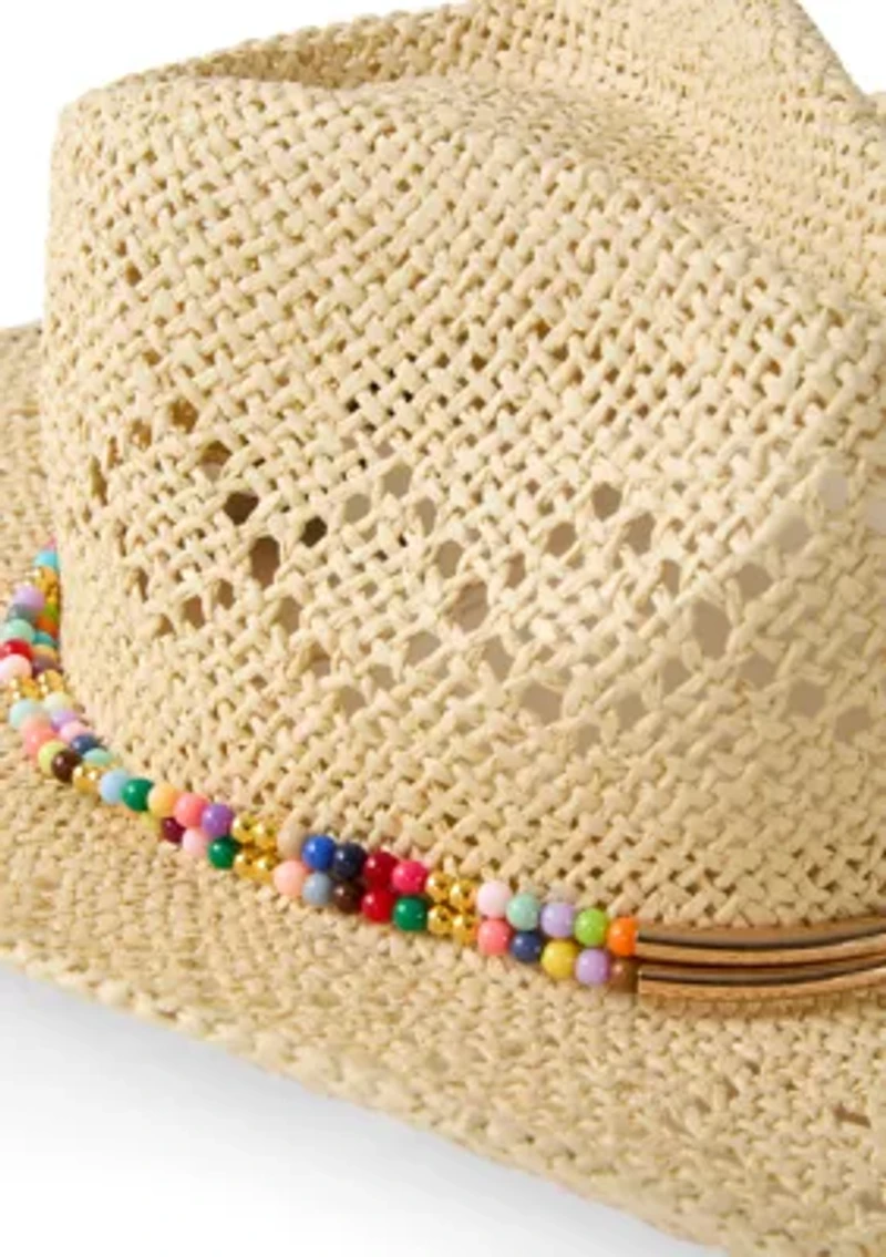 Bead Trim Cowboy Hat