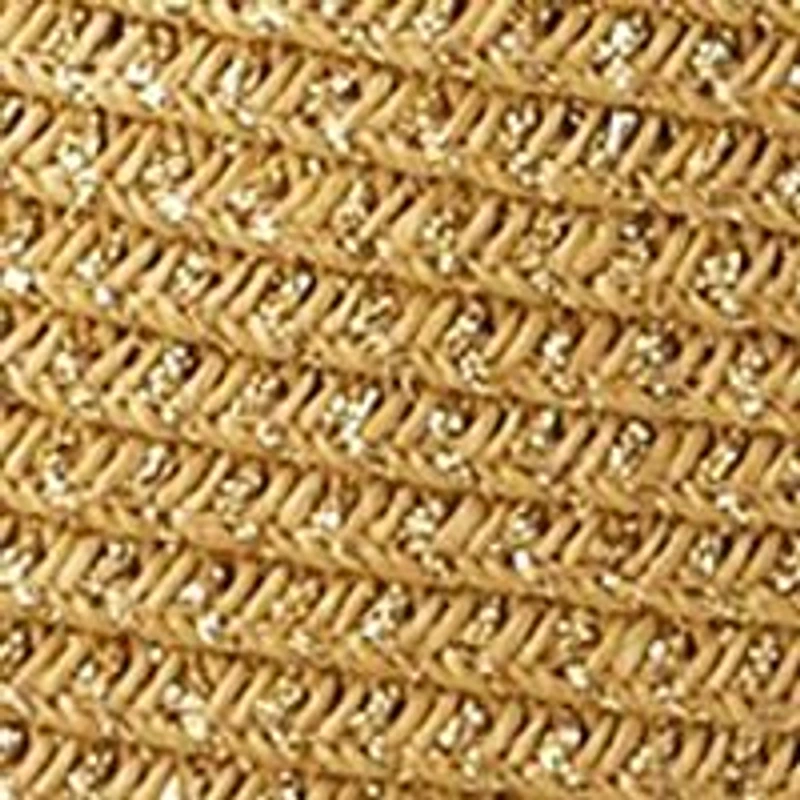 Metallic Straw Face Framing Hat