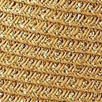 Metallic Straw Face Framing Hat