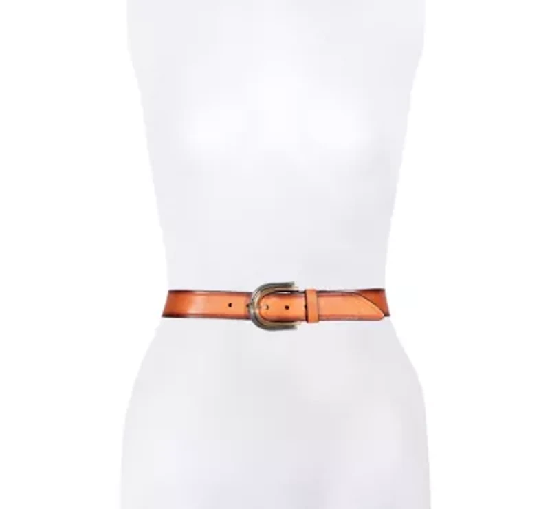 35MM Double Buckle Leather Belt