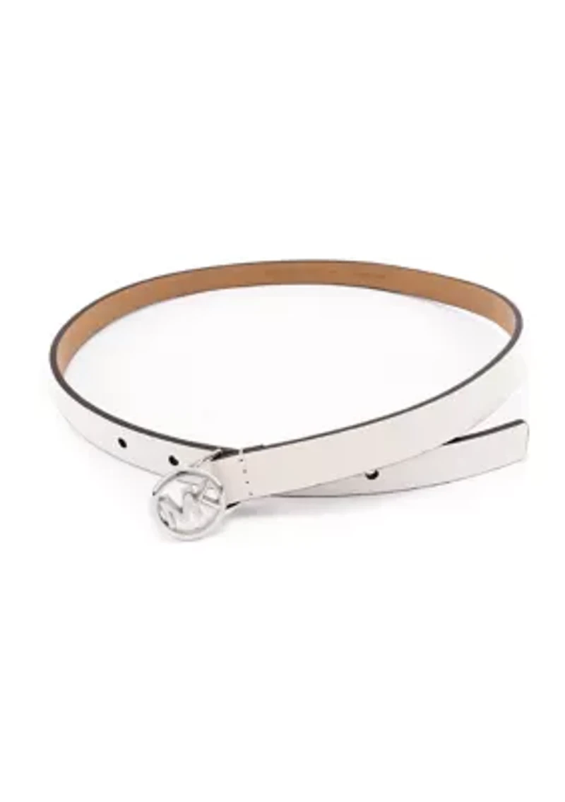 18 Millimeter Logo Skinny Belt