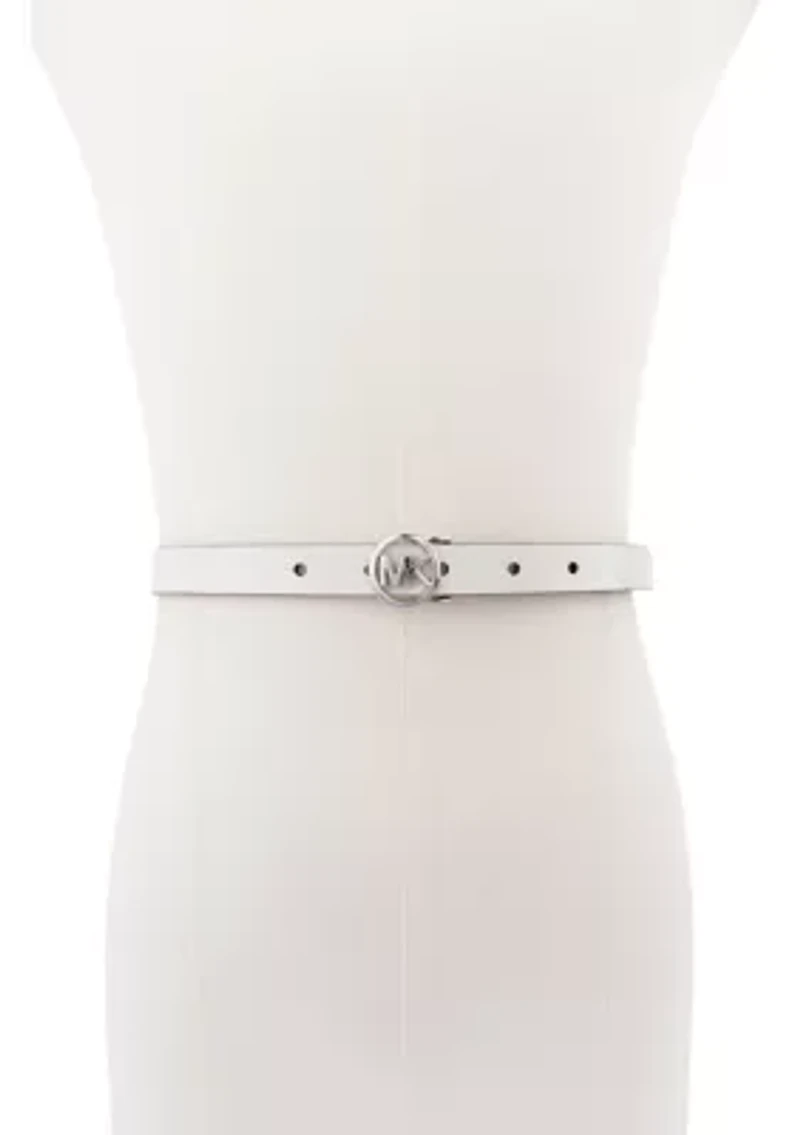 18 Millimeter Logo Skinny Belt