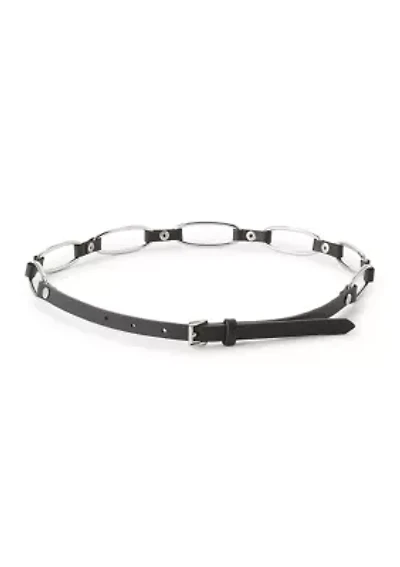 Leather Belt with Hoops