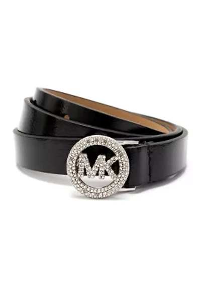 18 Millimeter Pave Logo Belt
