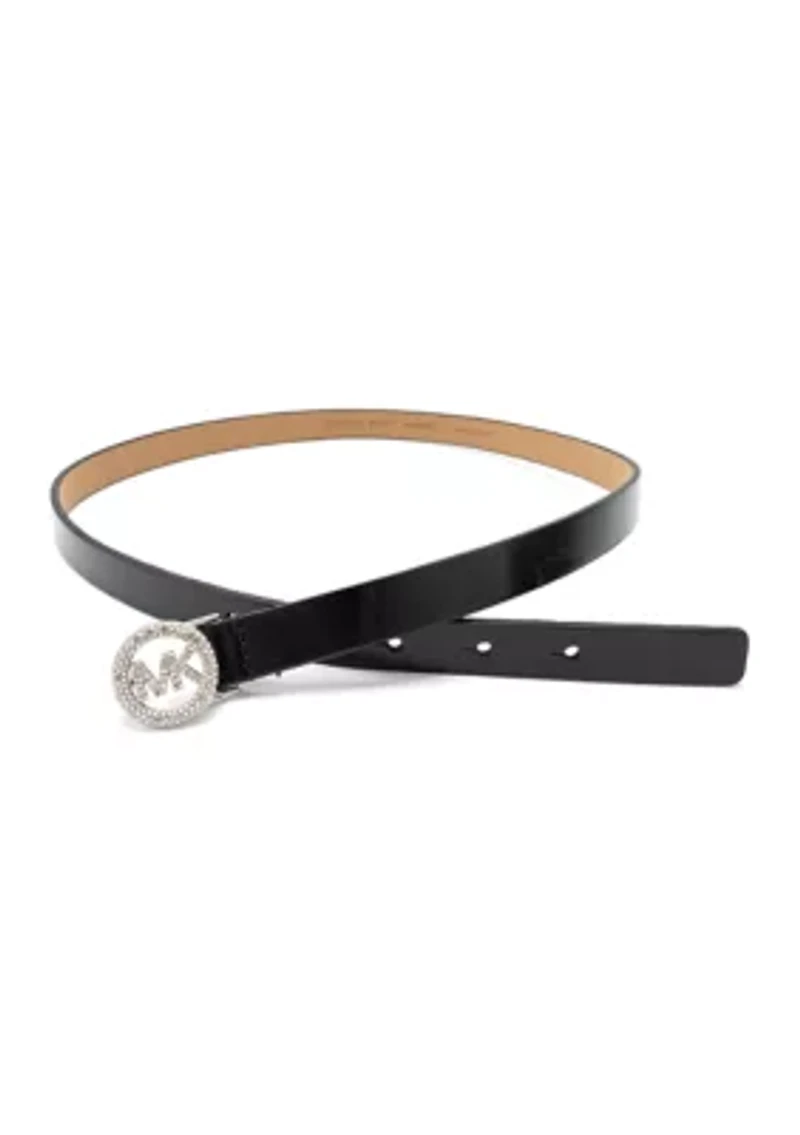 18 Millimeter Pave Logo Belt