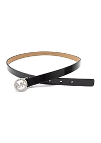 18 Millimeter Pave Logo Belt
