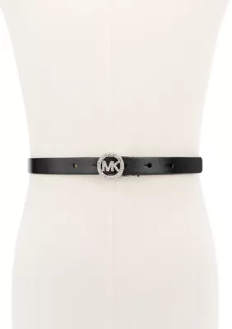 18 Millimeter Pave Logo Belt