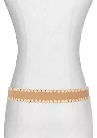 Raffia Leather Belt