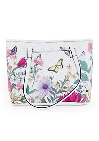 Floral Saffiano Tote