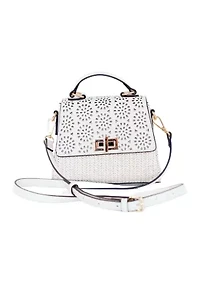 Saffiano Perforated Mini Bag