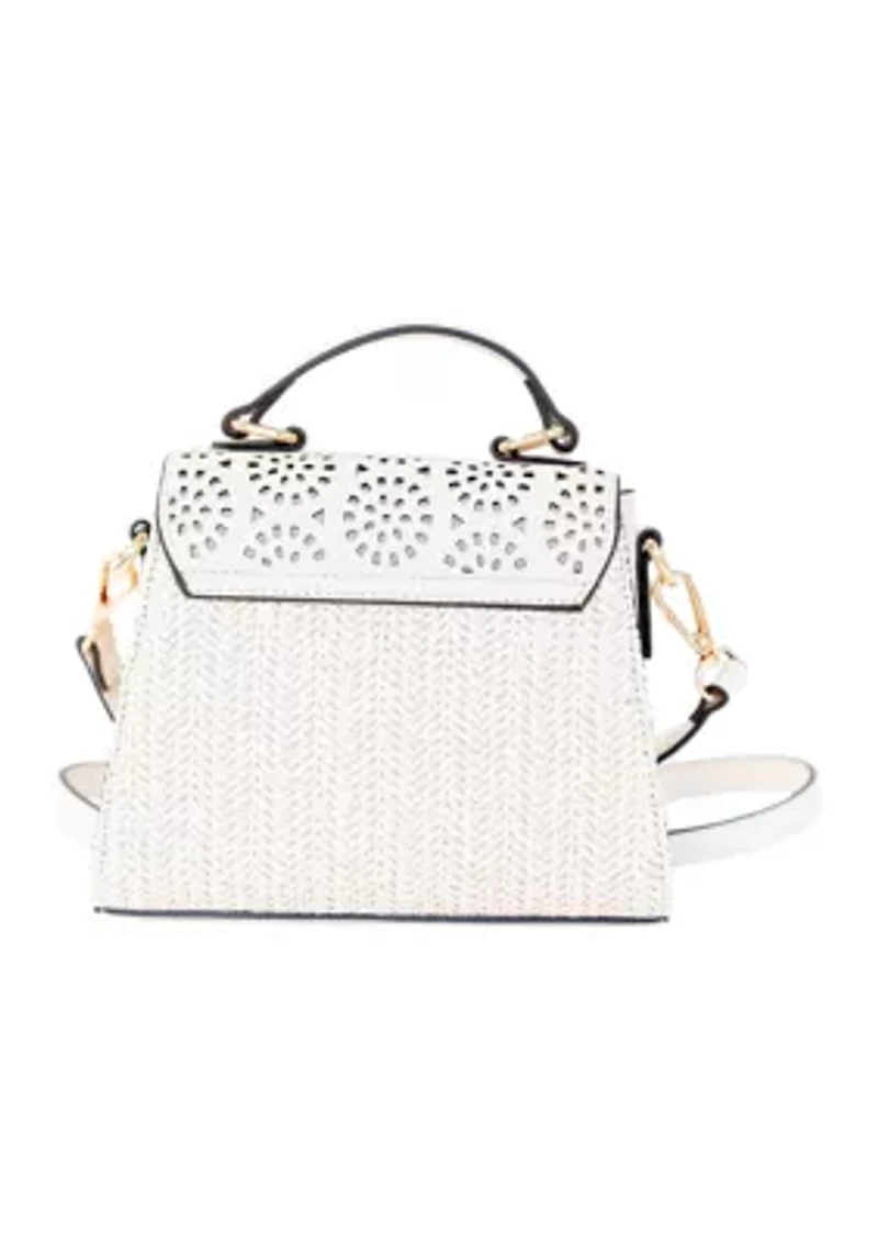 Saffiano Perforated Mini Bag
