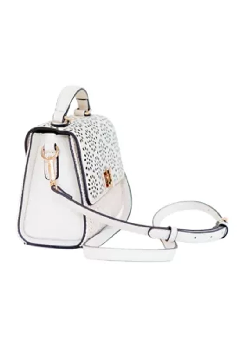 Saffiano Perforated Mini Bag