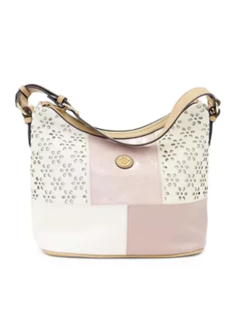 Mix Media Hobo Bag