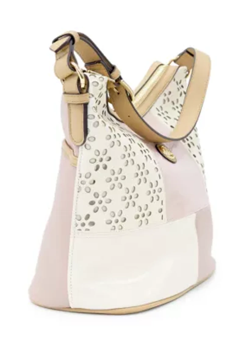 Mix Media Hobo Bag