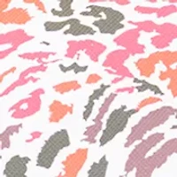 Abstract Print Saffiano Hobo Bag 