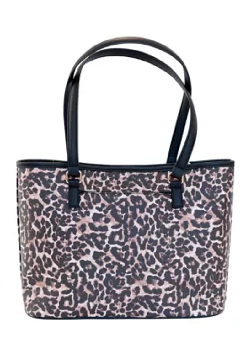   Saffiano Leopard Crossbody 