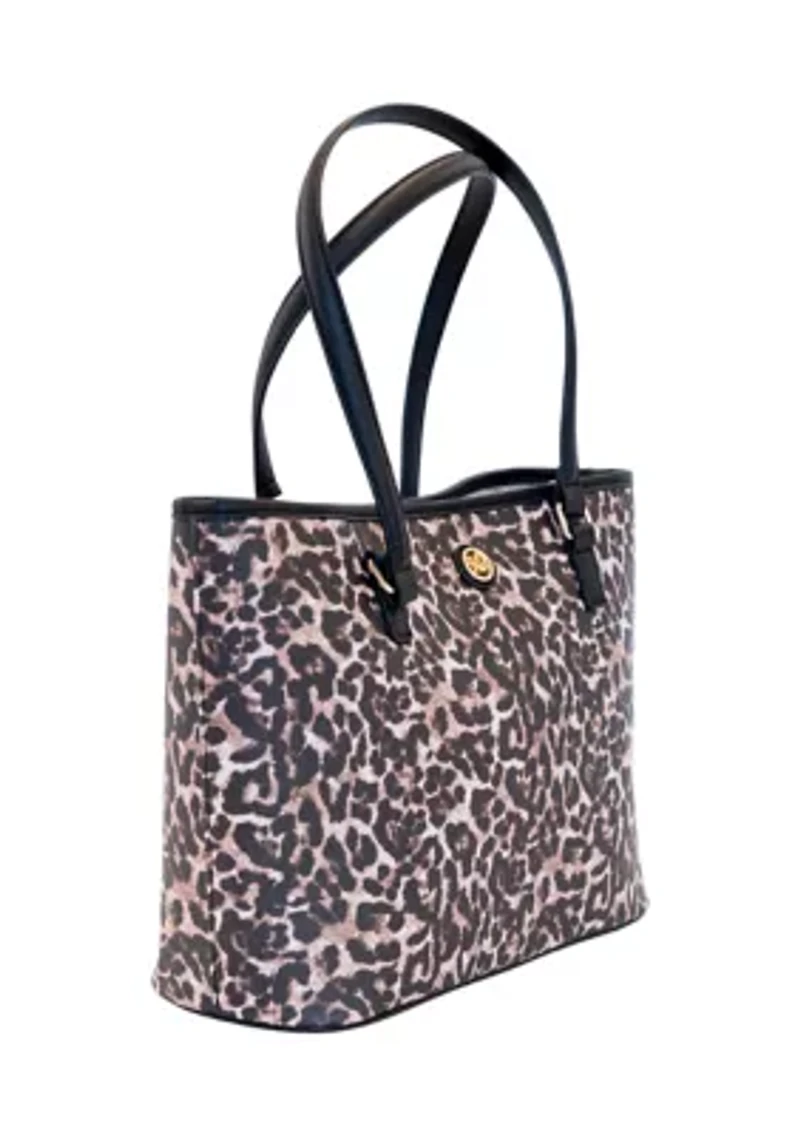   Saffiano Leopard Crossbody 