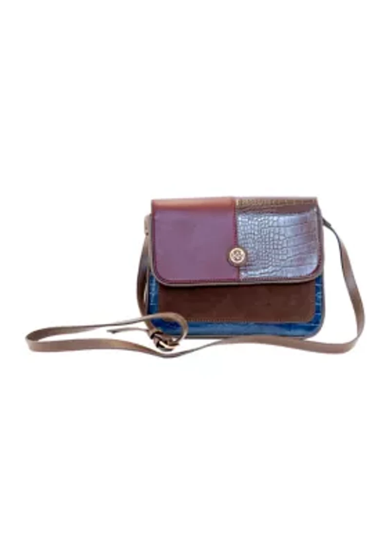 Mixed Media Crossbody Bag