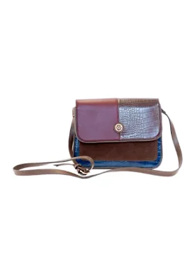 Mixed Media Crossbody Bag