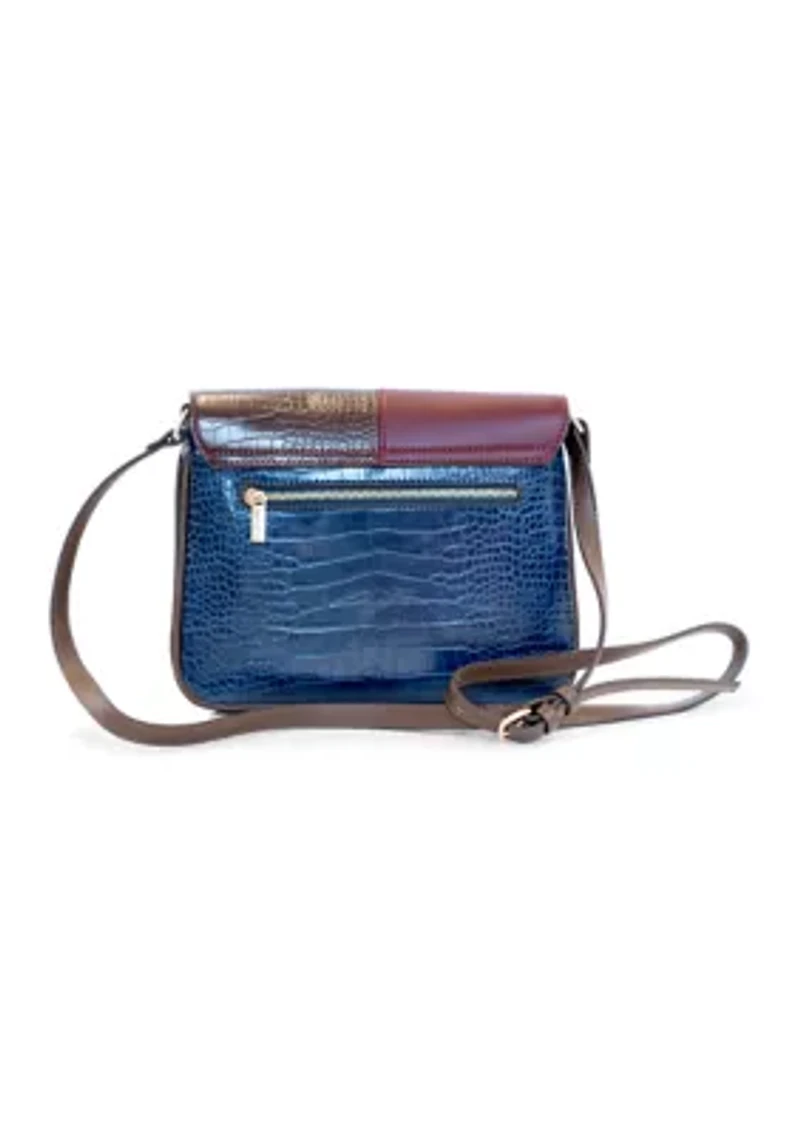 Mixed Media Crossbody Bag