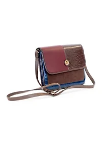 Mixed Media Crossbody Bag